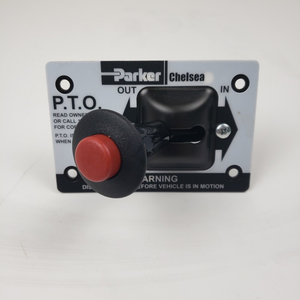 Parker Chelsea PTO Air Control Valve Lever Assembly 329648X‎ Black Red Button